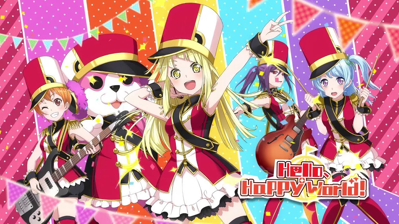 Introducing Hello Happy World From Bang Dream Girls Band Party Youtube