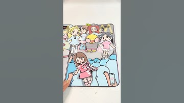 Tranh đu idol của cô tiên xanh #papercraft #shortsviral