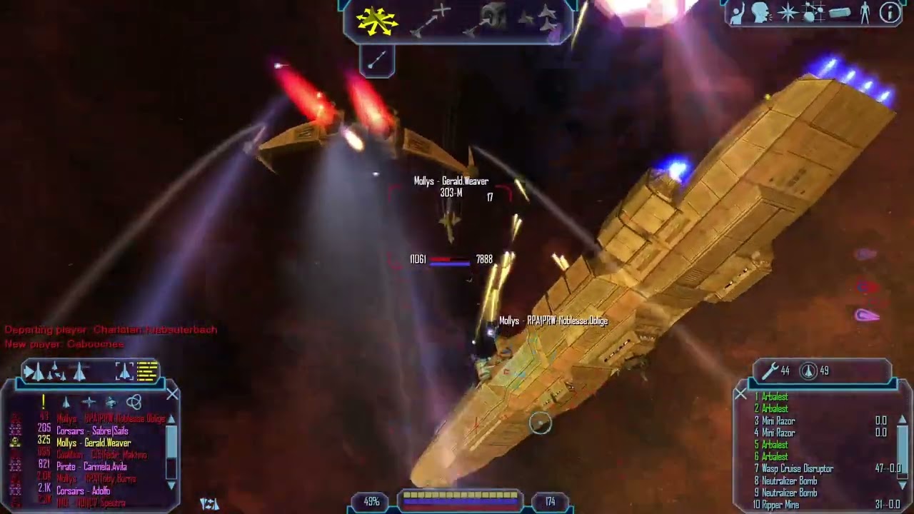 Discovery Freelancer | Dublin - Defending Battlecruiser Santander | Corsairs vs Mollys