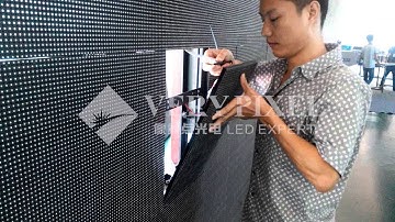 VP Fastile indoor front service LED display disassembly and assembly