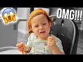 BABY GETS SLIME STUCK IN HER HAIR!!! **HILARIOUS**