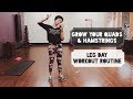 Grow your quads and hamstrings  leg day workout routine