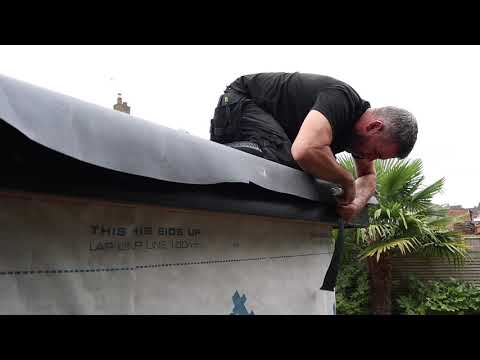 How to fit EPDM two part gutter trim on a rubber roof