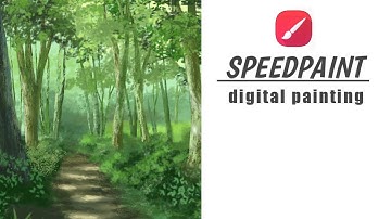 Infinite painter landscape digital painting