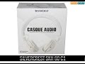 Déballage, présentation et test du casque audio nomade blanc SKH 60 C1 Silvercrest Lidl