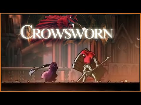Смотрим на игру Crowsworn - трейлер и bossfight | Hollow Knight перелогинился
