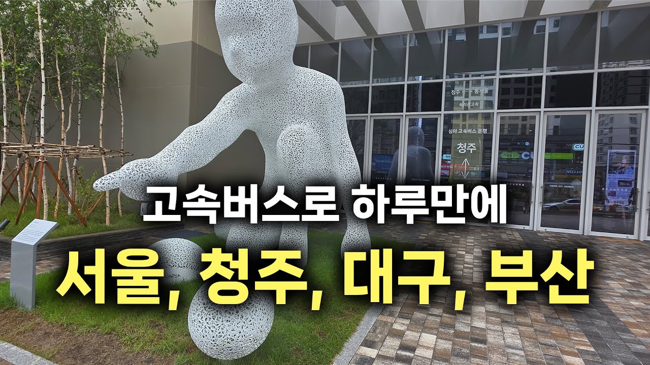 고속버스로 하루만에 서울, 청주, 대구, 부산 가기