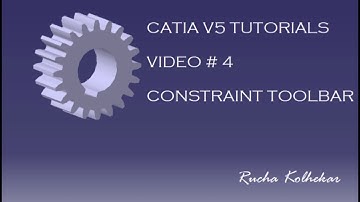 CATIA V5 TUTORIALS # 4 Constraint