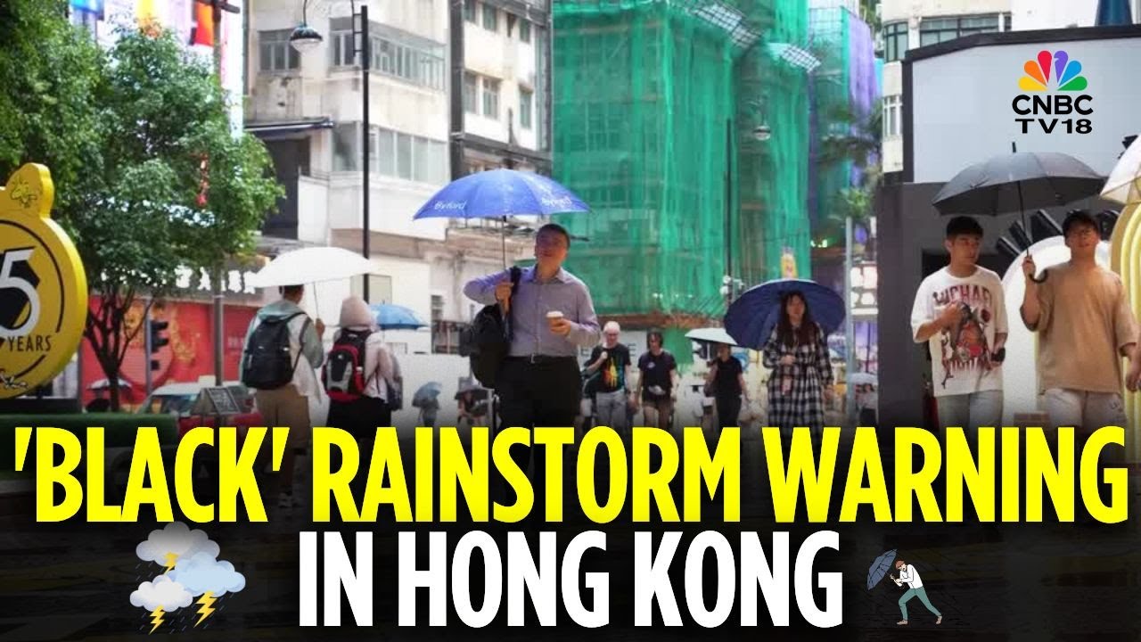 Tropical Storm Podul Slams Southern China | 'Black' Rainstorm Warning In Hong Kong | N18G
