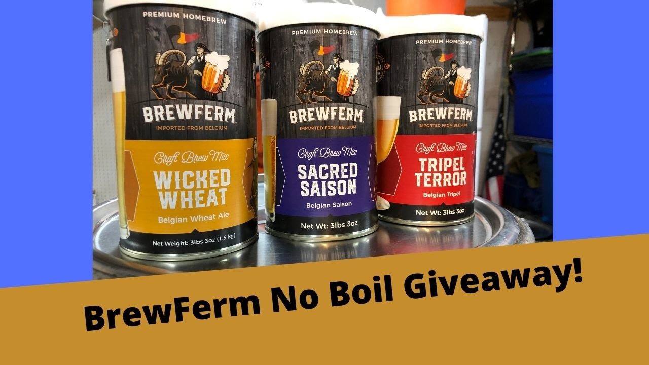 BrewFerm No Boil Belgian Beer Kit Review and Giveaway! YouTube