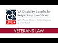 VA Disability Benefits for Respiratory Conditions