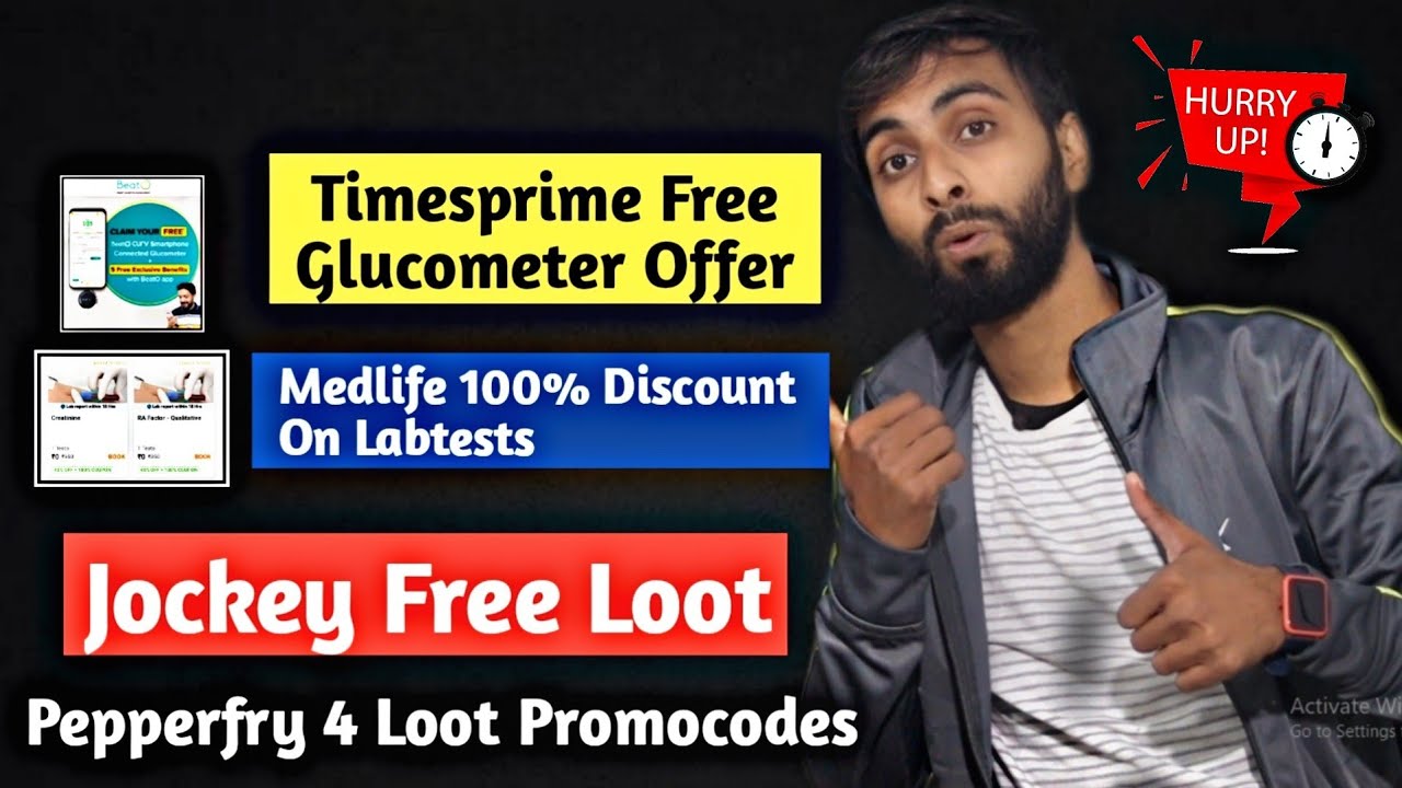 Pepperfry 4 New LOOT Hidden Promocodes | Medlife FREE Tests | Jockey FREE Offer | Timespoint Offer |