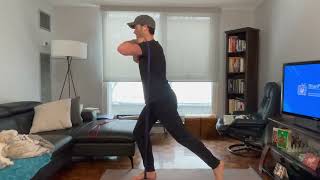 Resistance Band Reverse Lunge