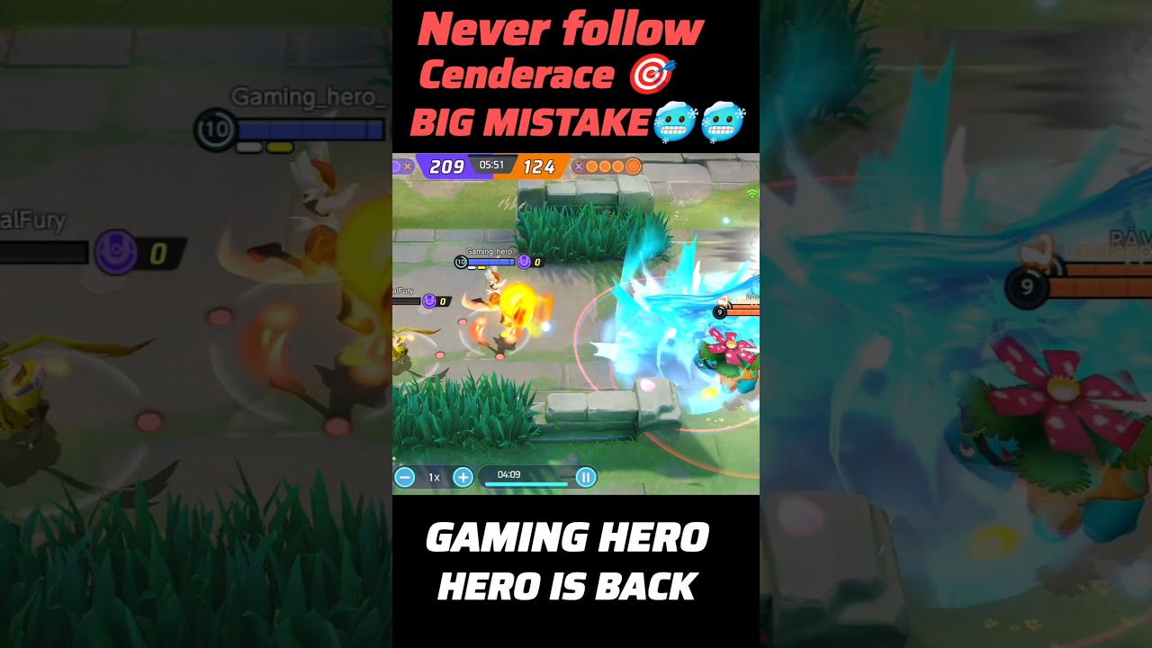 never chase cinderase🥶🤣☠️ | gaming hero hero is back 