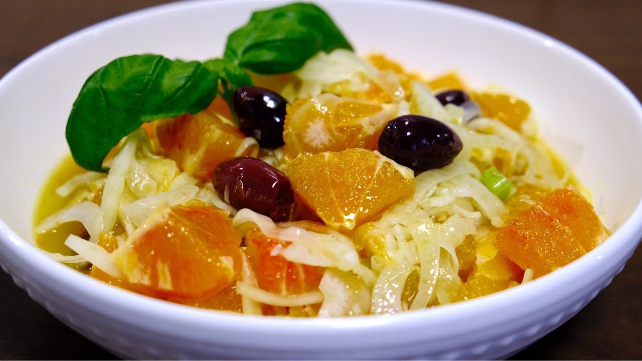 Orangen-Fenchel Salat mit Oliven / Die Winter Salat aus Sizilien ...