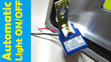 Install Automatic light sensor switch | LED Floodlight | Auto Day/Night off & On