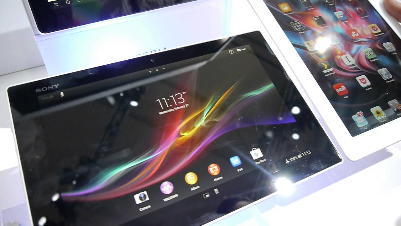 Sony Xperia Tablet Z vs iPad - first look - YouTube