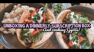 Trying Dinnerly Subscription box  $70 for 2 weeks of groceries for 5 people? | Fast and Easy Gyros