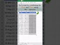 How to combine date and time values in excel