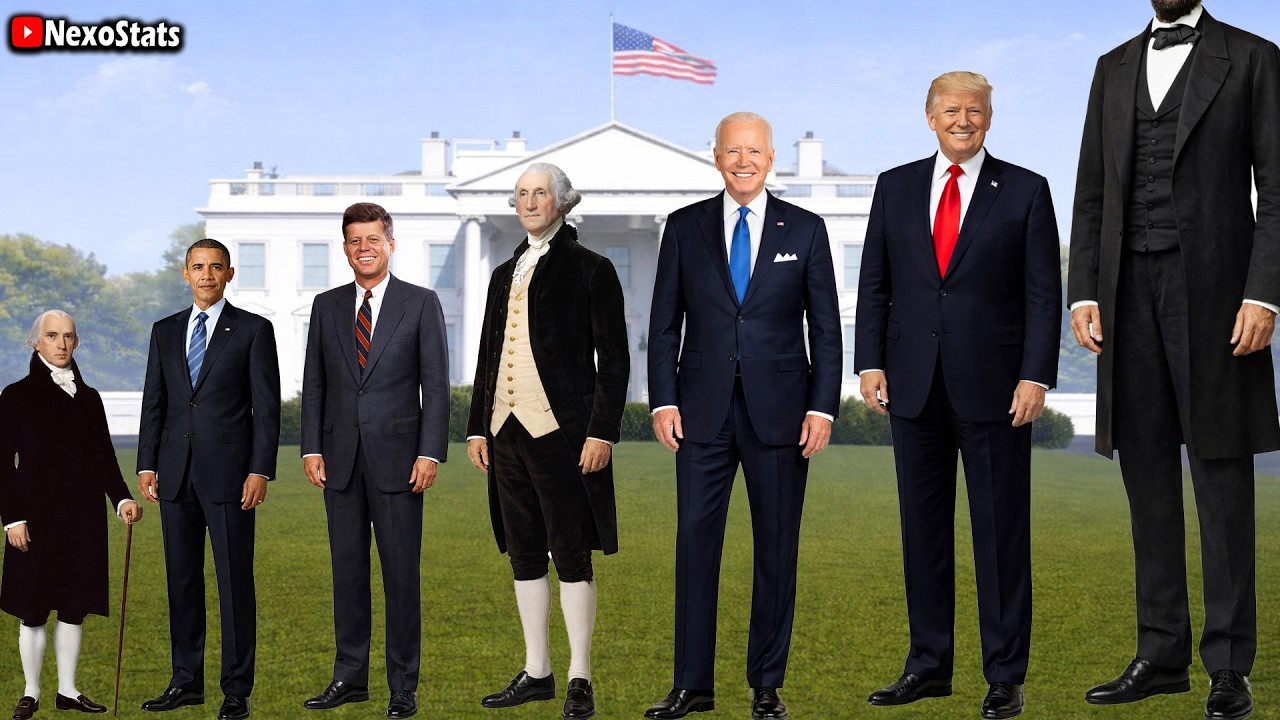 U S Presidents Height Comparison - YouTube