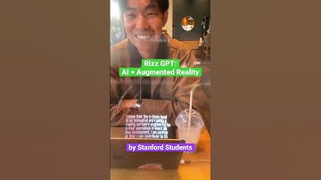 Rizz GPT : AI + Augmented Reality. Developed by Stanford Students #ai #augmentedreality