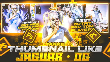 How to Make 🔥Thumbnail Like⭐ @Jaguar-OG X @STAR-Captain | Pubg TDM Thumbnail | XGen • snake