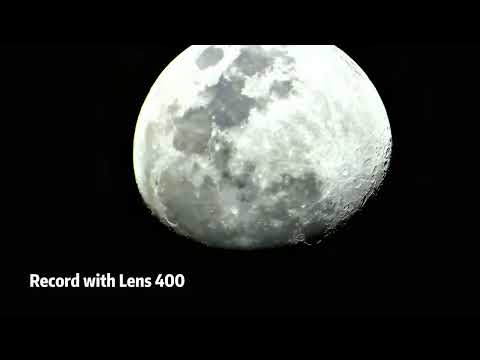 The clear moon captured through the lens of the Excope DT1