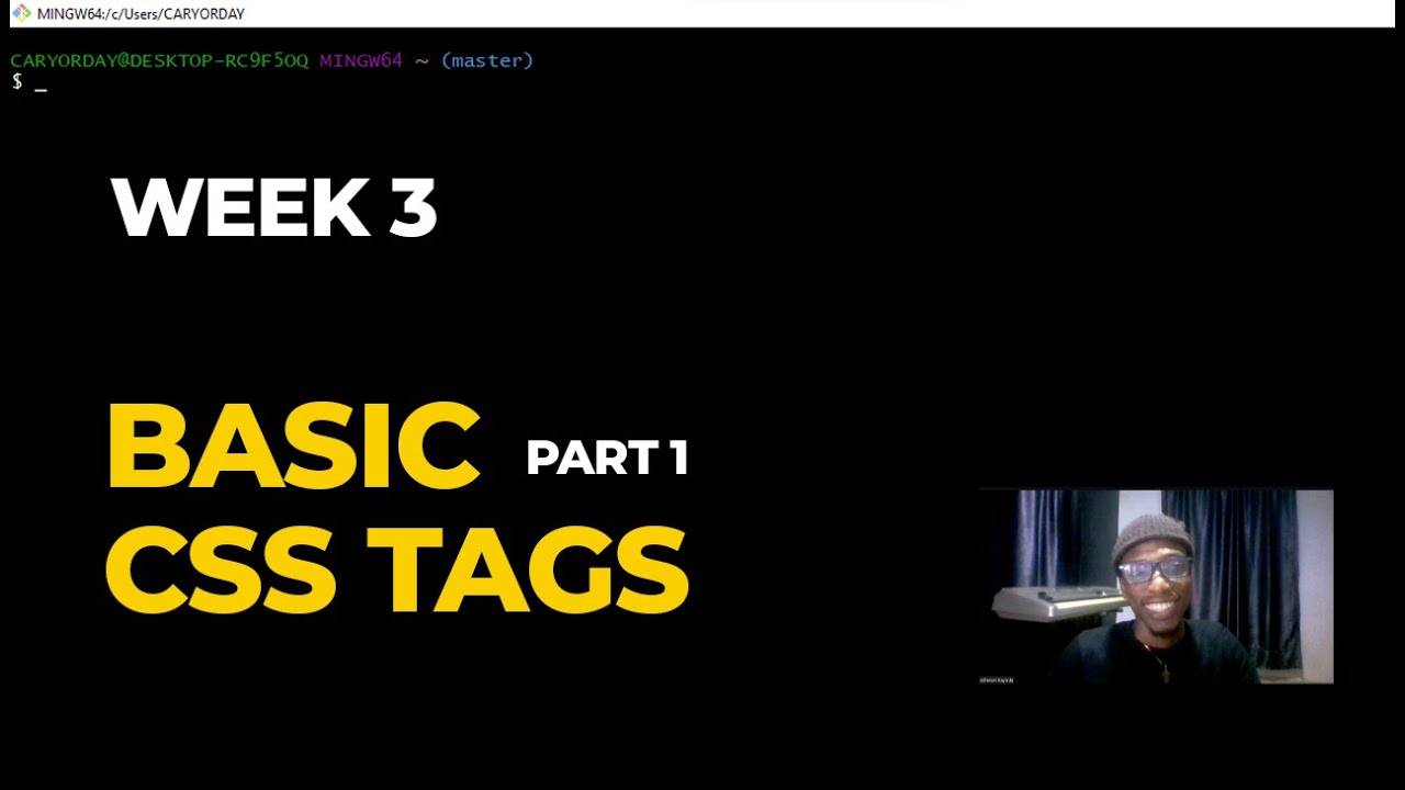 BASIC CSS TAGS (Part 1) - YouTube