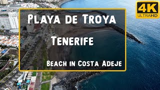 Review of Troya Beach I & II in Tenerife with Drone in 4K - Costa Adeje