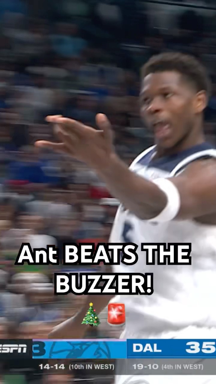 Anthony Edwards hits the TOUGH 3 to beat the buzzer! ??|#Shorts