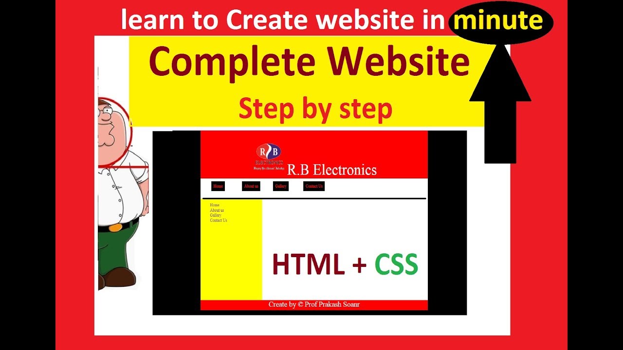 html website template in minute | website template tutorial - YouTube