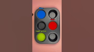 Making 4 colors with Only 3 Primary Colors #colormixing #satisfying #mixcolors