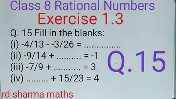 class 8 ex.1.3 q15 rational numbers | rd sharma maths