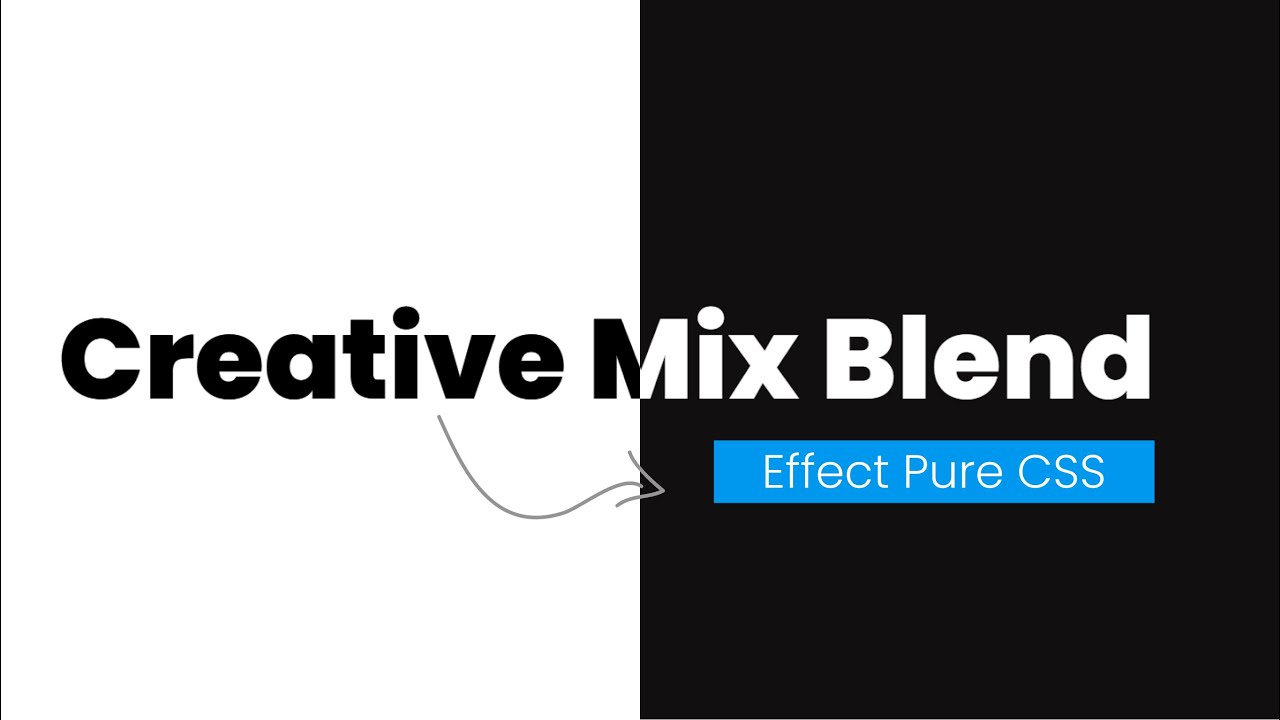 Creative CSS Mix Blend Mode Text Effect | Mix-blend-mode | CSS