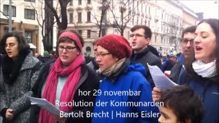 Video thumbnail of "Resolution der Kommunarden | Bertolt Brecht, Hanns Eisler | hor 29 novembar"