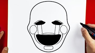 How To Draw The Puppet - Five Nights At Freddys Fnaf