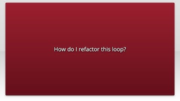 How do I refactor this loop?