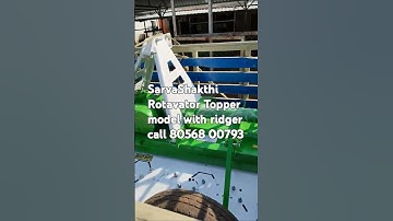 SarvaShakthi Rotavator company Topper model delivery video. 42-blade high CLERANCE hi quality design