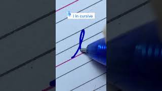 How to write l in cursive Shorts english cursivewriting handwriting calligraphy