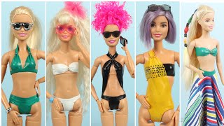 DO IT YOURSELF BARBIE SUMMER COLLECTION ~ How to Make Doll Clothes as Swimsuit