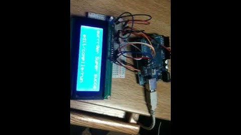 Arduino + LCD + Twitter Status Board