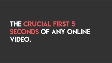 Video Marketing: The Crucial First 5 Seconds Of Any Online Video