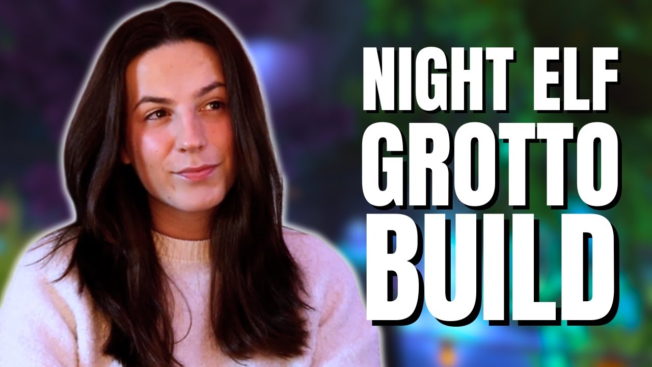 I Built a Night Elf Themed Barrow Den in Player Housing