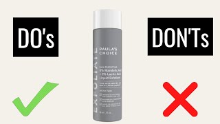 NEW Paula’s Choice 6% Mandelic Acid + 2% Lactic Acid Liquid Exfoliant | Here's What You Should Know