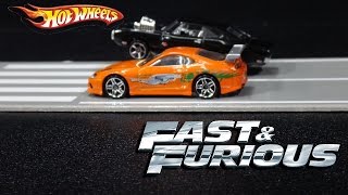 Fast & Furious Hot Wheels Cars Movie Scenes Collection