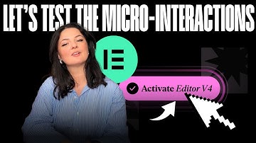 How to Use Micro-Interactions in Elementor v4