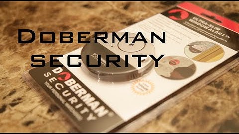 Doberman Security Model SE-0106 (how to set up and the actual alarm sounds)