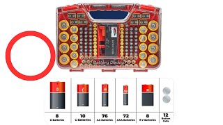 Battery Organizer Storage Case with Tester (AS SEEN ON TV)... by Amazon Best Five 40 views 1 year ago 1 minute, 43 seconds