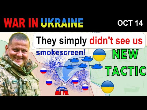 14 Oct: GENIUS. Ukrainian Tanks ATTACK UNDER THE COVER OF DENSE SMOKESCREEN | War in Ukraine