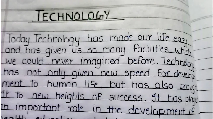 Essay on Technology in English for students|| Technology essay in English|| English essay writing